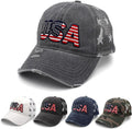 4th of July Hat 250 Anniversary USA Hat American Flag Trucker hat for Women Men Fourth of July Patriotic Eagles Hat