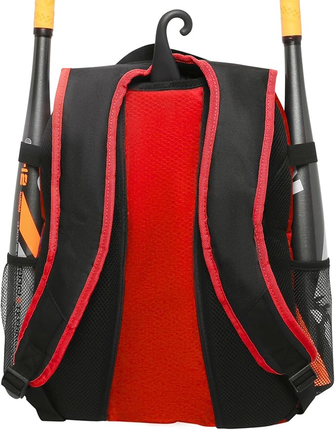 Athletico Youth Baseball Bag - Bat Backpack for Baseball, T-Ball & Softball Equipment & Gear | Holds Bat, Helmet, Glove | Fence Hook