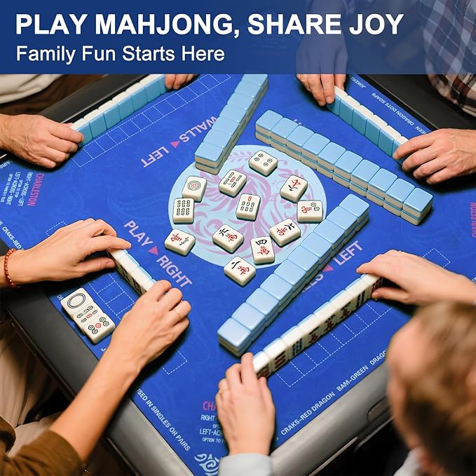 2025 Mahjong Mat, 31.5" x 31.5" Neoprene Mahjong Table Mat - Image 2