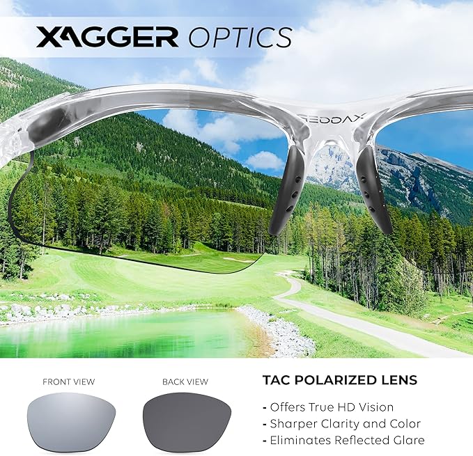Xagger Kids Youth Polarized Sports Sunglasses for Boys Girls Baseball Softball Glasses TR90 Frame