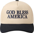 MIRMARU Two-Tone Vintage Canvas Trucker Hats for Men & Women, Adjustable Size Baseball Caps with Trendy Embroidered Design