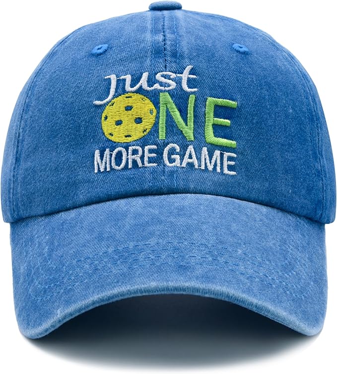 Waldeal Pickleball Hat,Adjustable Embroidered Washed Baseball Cap for Men Women
