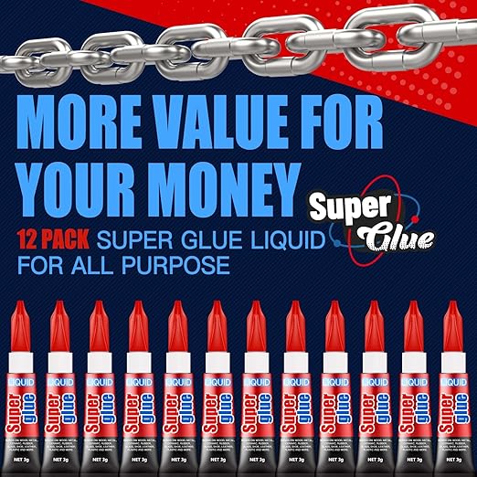 3 Gram Single Use Super Glue Liquid, Super Fast, Thin & Strong Adhesive - Image 7