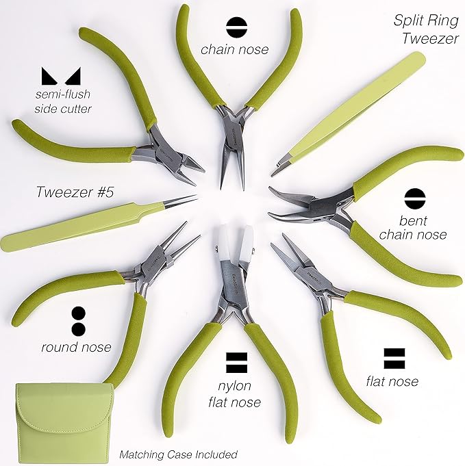 The Beadsmith Fashion Color Pliers – Set of 8 Slimline Color-Coordinated Tools - Image 3