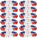 Landical 12 Pcs Baseball Ice Bracelet Beaded Charm Bracelets Cross Accessory Gifts for Baseball Team Party Favors
