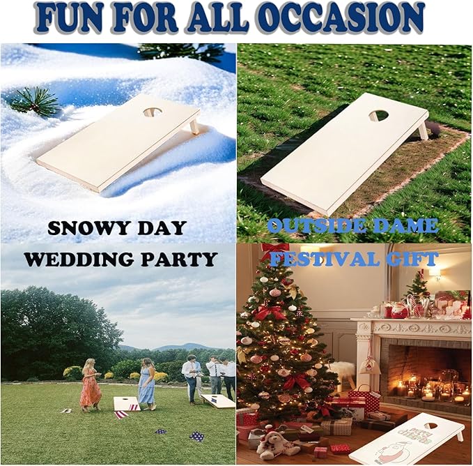 4×2FT Cornhole Board Set, Wooden Corn Hole Games - Image 6