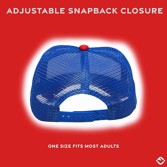 Funky Junque Premium Mesh Snapback Trucker Hat - Stylish Comfort for All - Patriotic, Humor & More