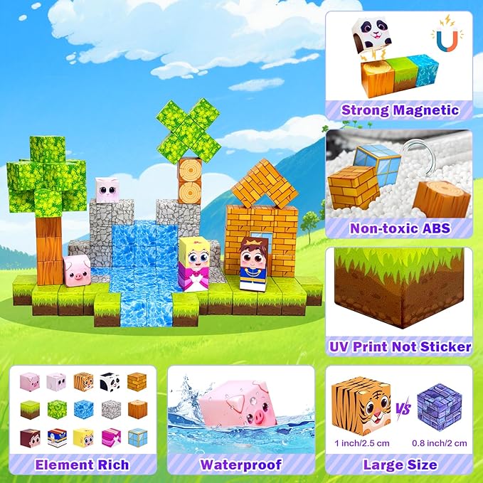 100PCS Magnetic Building Blocks - Image 5
