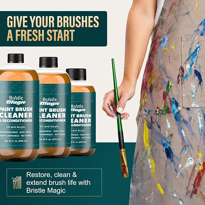 Oil Paint Brush Cleaner and Restorer-Paintbrush Cleaner - Image 6