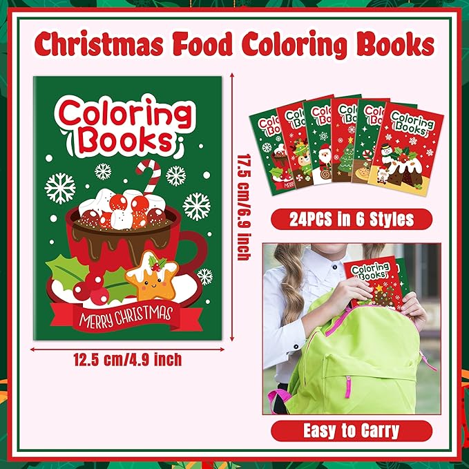 JAPBOR Christmas Food Coloring Books - Image 2