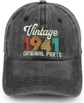 90th 80th 70th 60th 50th 40th 30th Birthday Gifts for Women Men, Vintage 1936 1946 1956 1966 1976 1986 1996 Hat