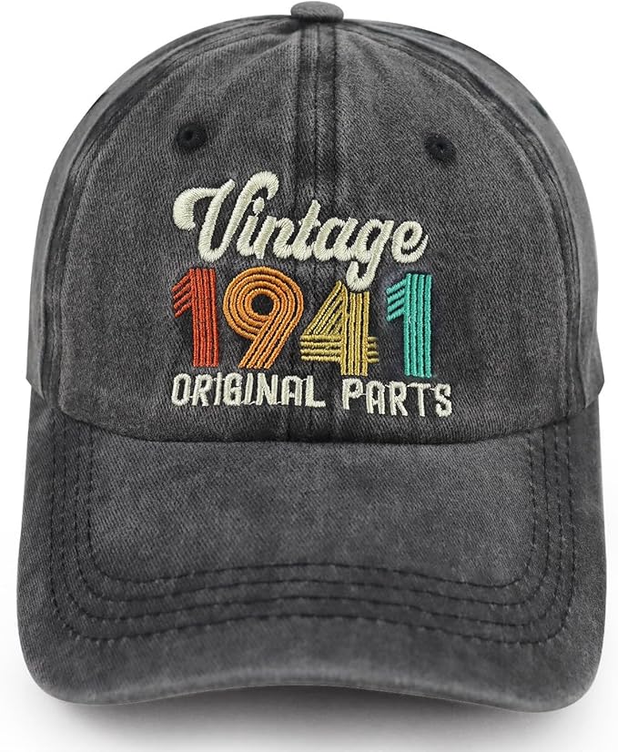 90th 80th 70th 60th 50th 40th 30th Birthday Gifts for Women Men, Vintage 1936 1946 1956 1966 1976 1986 1996 Hat