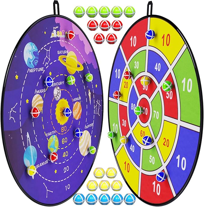 BooTaa 29" Large Dart Board for Kids, Kids Dart Board by BooTaa