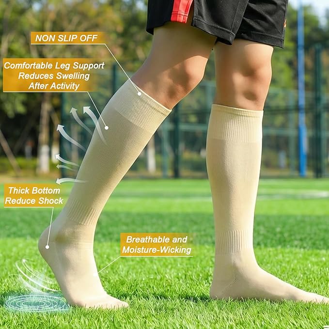 XZQTIVE Baseball Softball Socks and Baseball Softball Belt Combo Set Knee-High Soccer Socks for Kids Youth Adult
