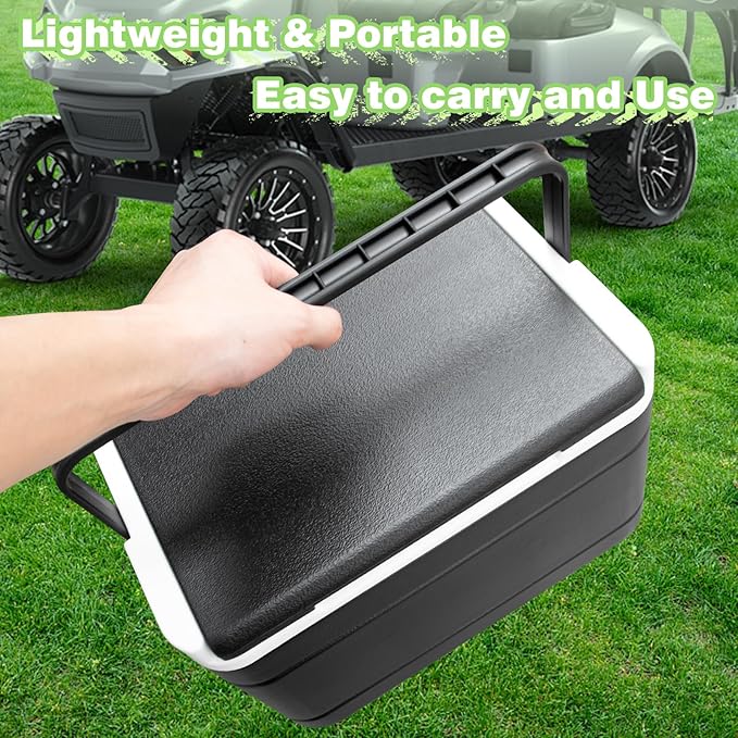 Golf Cart Cooler, Insulated Golf Cart Cooler with Mounting Bracket for Club Car Precedent Tempo and Onward OEM 102588101 103886801, Lightweight & Portable, Easy Installation