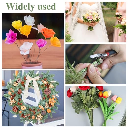 200 Pcs Floral Wire 26 Gauge Crafts Florist Green Floral Wire - Image 7