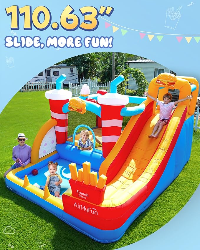 Inflatable Bounce House with Water Slide - Image 3