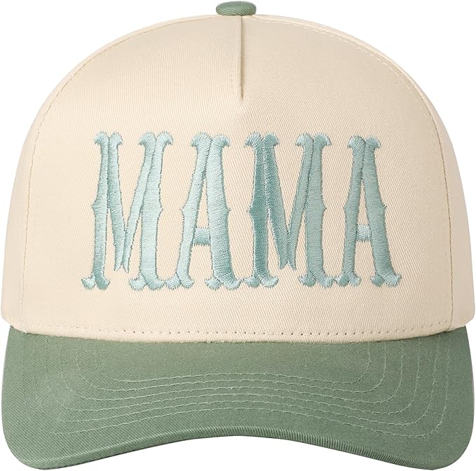 MIRMARU Two-Tone Vintage Canvas Trucker Hats for Men & Women, Adjustable Size Baseball Caps with Trendy Embroidered Design