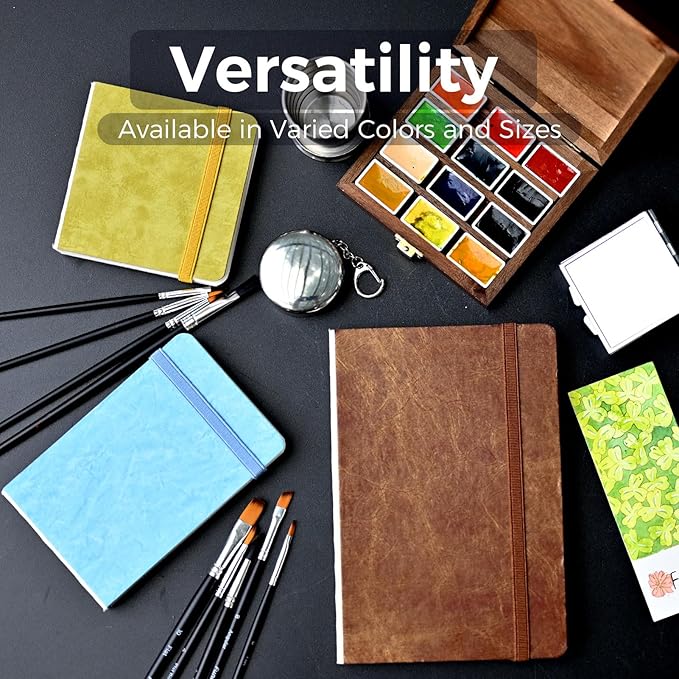 Funto Watercolor Journal 2-Pack, 44 Pages Each, Hot-Pressed 100% Cotton - Image 4