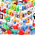80Pcs Animal Erasers Kids Desk Pets Pencil Erasers 3D Puzzle Eraser Bulk Fun by URSKYTOUS