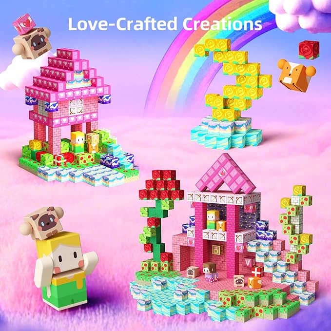 GobiDex 100PCS Magnetic Blocks Princess Building Toys - Image 2
