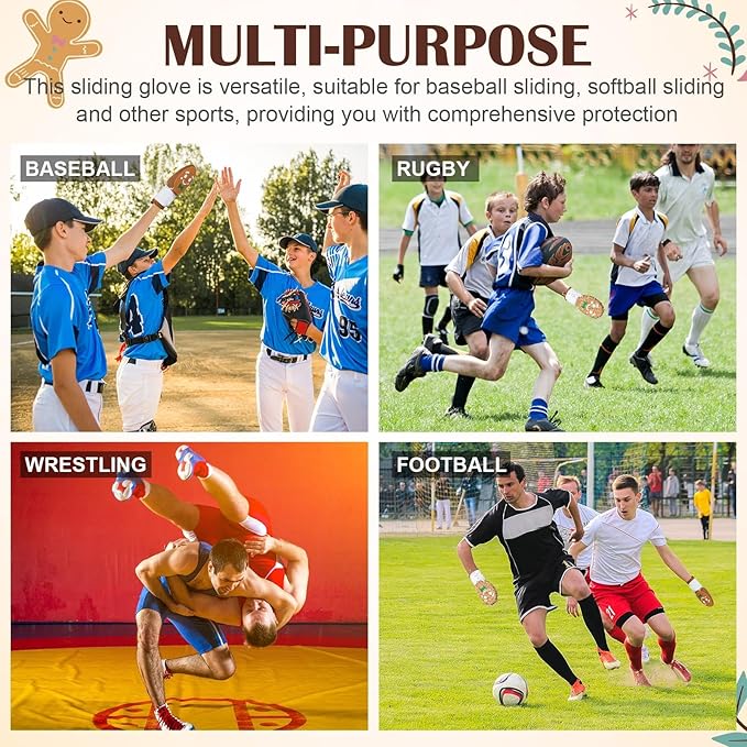 Geyoga Christian Sliding Mitt Cross Baseball Softball Religious Glove Sliding Mitt Baseball Guard Accessories and Protective Gear Left/Right Hands - Hand and Wrist Protection