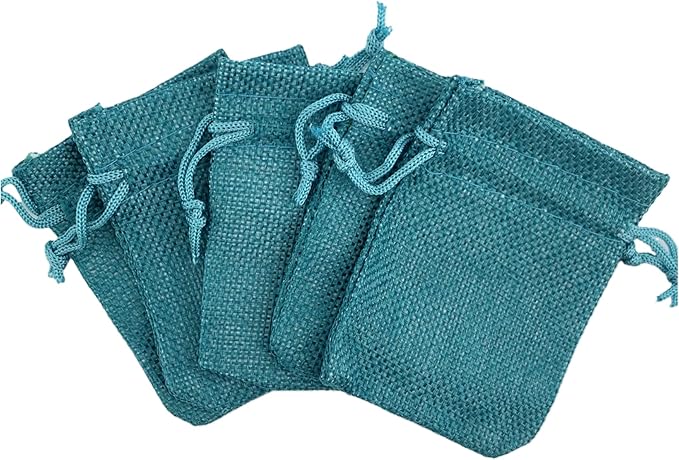 Palmhomee Pack of 25 Burlap Gift Bags - Image 2