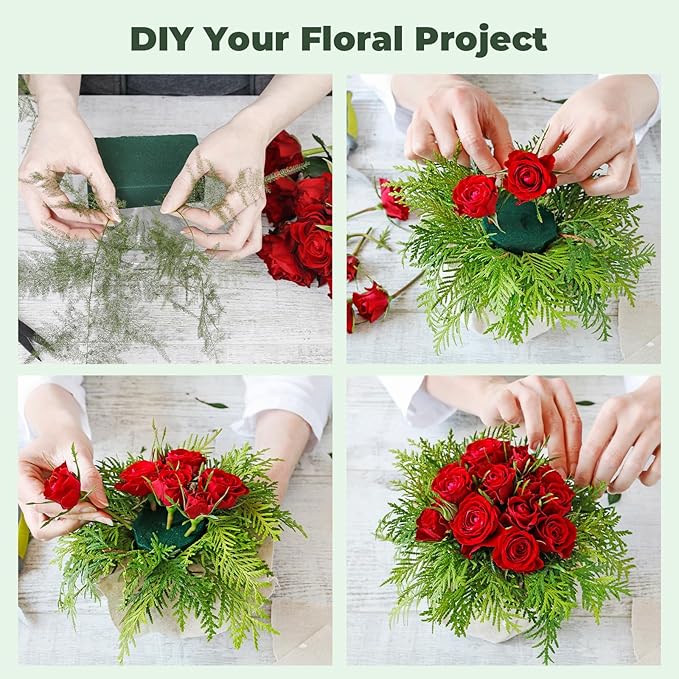 Upgraded 6 Pack Floral Flower Foam Blocks, Wet & Dry Florist Foam Styrofoam - Image 8