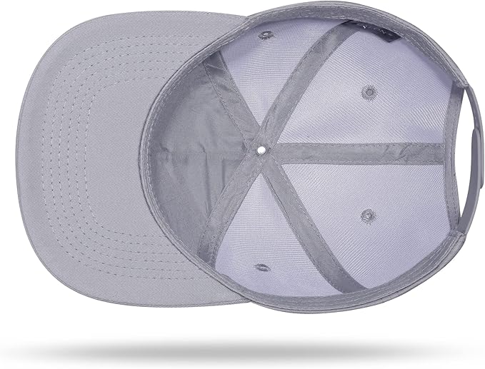 UALON Baseball Cap, Snapback Trucker Hat for Men & Women with American Flag and Adjustable, Breathable Mesh, Flat Bill Hats