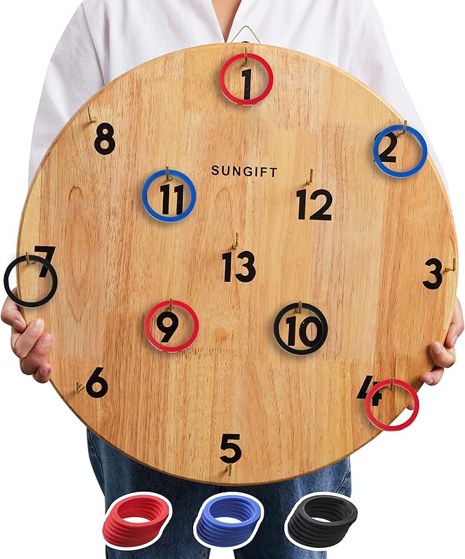SUNGIFT Hook Ring Toss Game for Adults & Kids by SUNGIFT