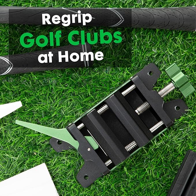 Golf Grip Kit Pro Vise Quick Release for Regripping Club Vice Clamp Golf Shaft Home Regrip Clamp Golf Repair Kit Removal Tool Aluminum Made
