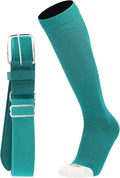 MadSportsStuff Softball or Baseball Socks and Belt Combo - Youth and Adult Sizes Boys and Girls Men and Women