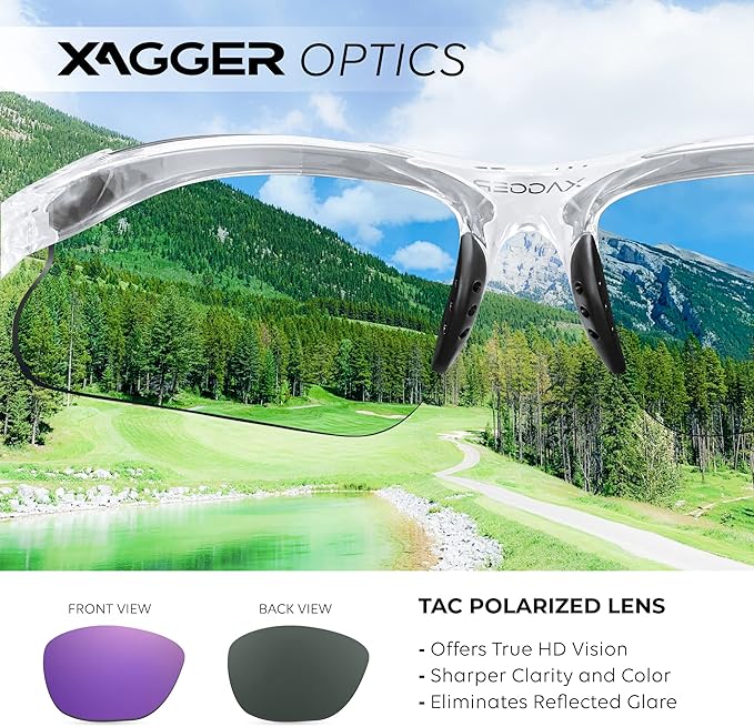 Xagger Kids Youth Polarized Sports Sunglasses for Boys Girls Baseball Softball Glasses TR90 Frame