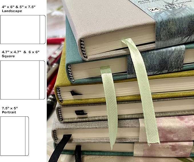 tumuarta Watercolor Sketchbook, 140 LB, 100% Cotton Paper, Cold Press, 24 Sheets - Image 4