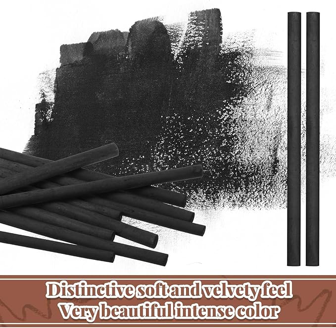 Gueevin 50 Pcs Willow Charcoal Sticks, Willow Charcoal, and Fine Art Christmas - Image 5