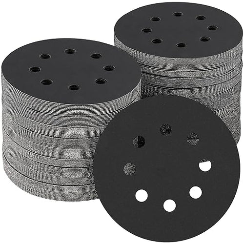 100PCS 5 inch Silicon Carbide Sanding Discs 800 Grit, Wet Dry Orbital 5 Sander by POTUINOM