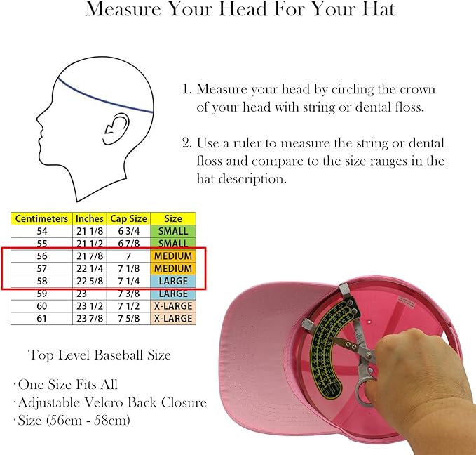Top Level Baseball Cap Men Women - Classic Adjustable Plain Hat