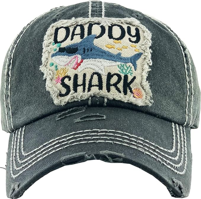 Funky Junque Distressed Vintage Baseball Cap - Embroidered Patch Women's Hat - Holiday, Lifestyle & Patriotic Designs