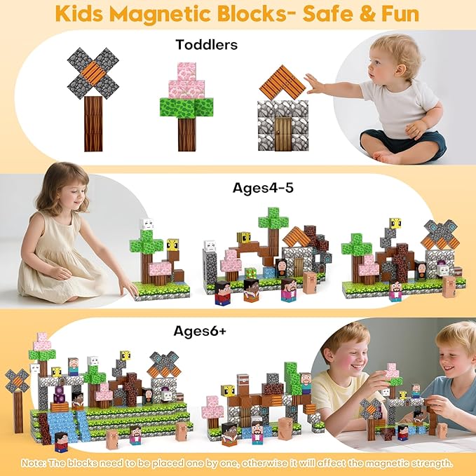 Magnetic Blocks, Magnetic Building Blocks Gryxpox, Magnet Tiles - Image 5