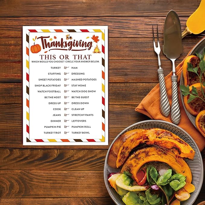 Thanksgiving Party Icebreaker Games Cards - Image 5