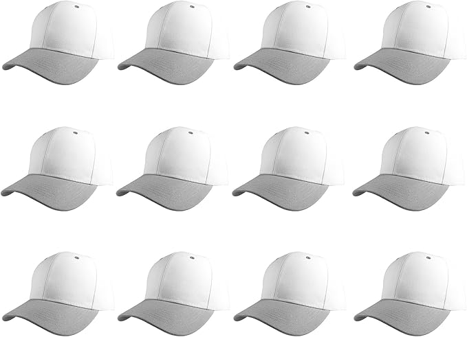 Gelante Plain Blank Baseball Caps Adjustable Back Strap Wholesale LOT 12 PC'S