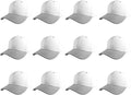 Gelante Plain Blank Baseball Caps Adjustable Back Strap Wholesale LOT 12 PC'S
