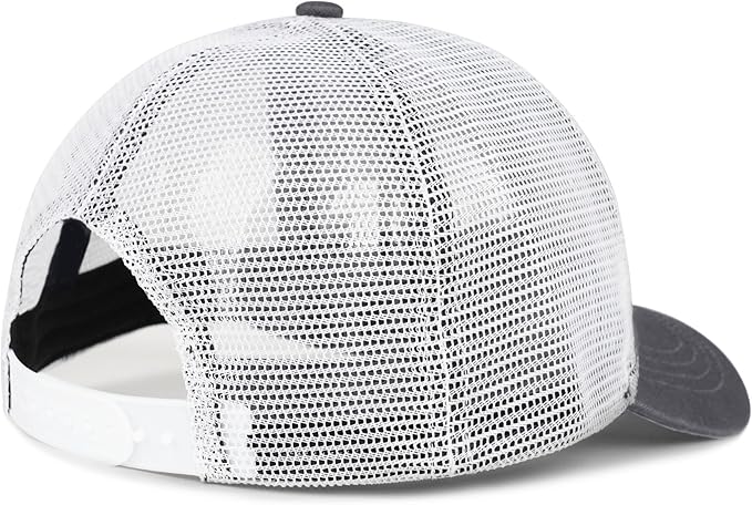 American Flag Trucker Hat - Snapback Hats for Men Women Baseball Cap - Breathable Mesh & Adjustable Fit for Casual Wear