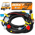 Upgrade Golf Cart Light Wire Harness for Club Car DS&EZGO TXT RXV&Yamaha Models, 9 Pin Plug Universal Golf Cart Headlight Taillight Harness with Fuse, Plug and Play