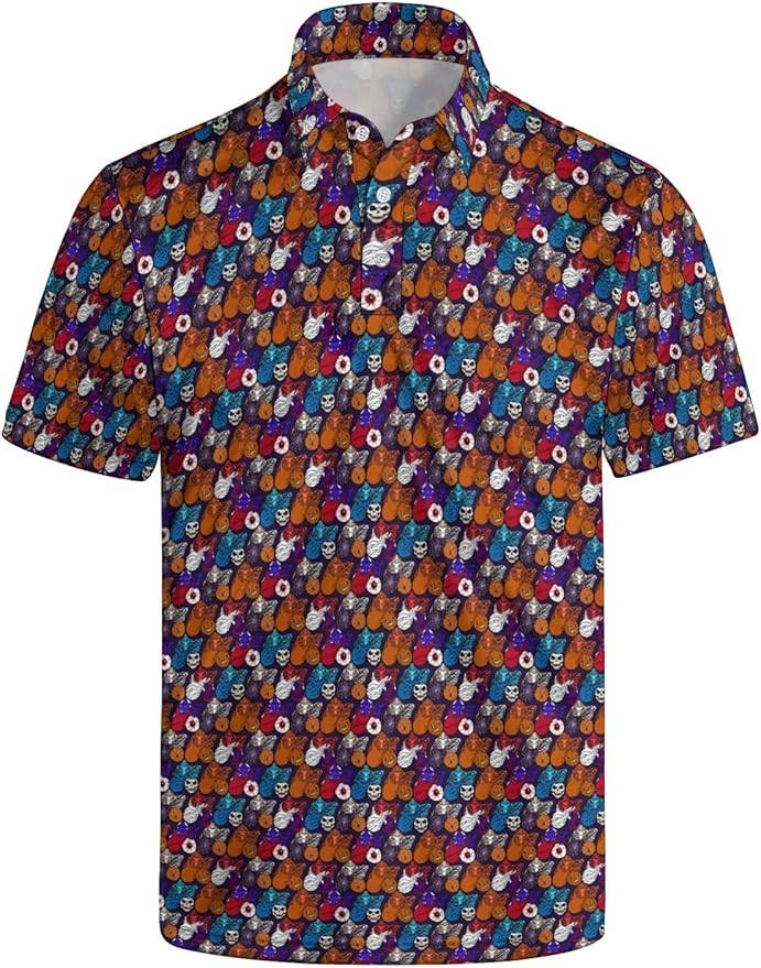 Mens Golf Shirts Golf Polo Shirts for Men Short Sleeve Polo Shirts Golf Gifts