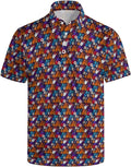 Mens Golf Shirts Golf Polo Shirts for Men Short Sleeve Polo Shirts Golf Gifts