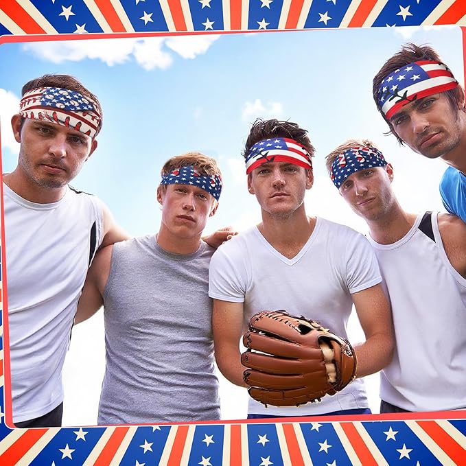 Suncalla Teenager Baseball Headband Elastic Polyester Sweatband Multi Color for Basketball Football Golf Headscarf Baseball Stuff Women Men Accessory Team Gift