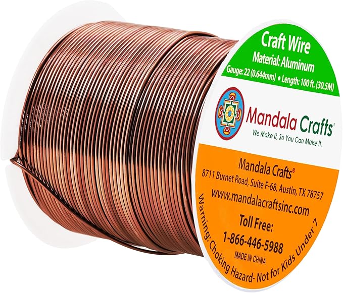 Mandala Crafts 22 Gauge Anodized Aluminum Craft Wire - Image 2