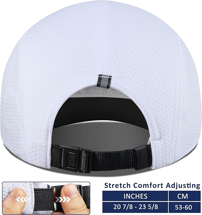 GADIEMKENSD Women's Race Day Running Cap Performance Mesh Hat - Excellent Ventilation, Lightweight, Reflective Safety