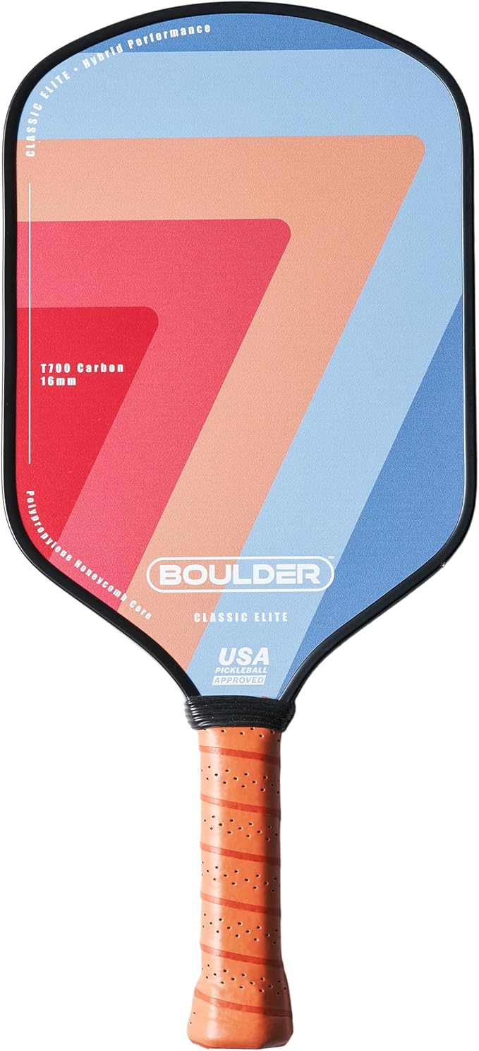 Boulder Carbon Fiber Pickleball Paddle | T700 Carbon Fiber | USAPA Approved by Boulder